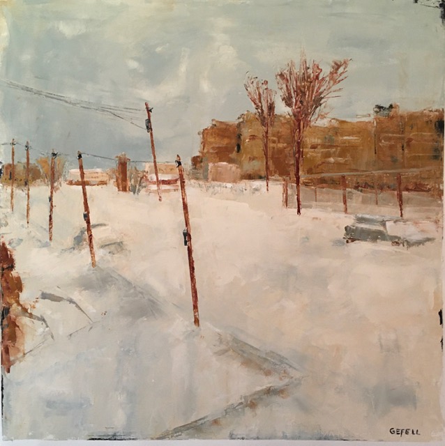 After the Storm (oil on oil paper) by artist Kathleen Gefell, New York