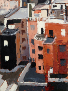 Apartments (oil on canvas) by artist Kathleen Gefell, New York