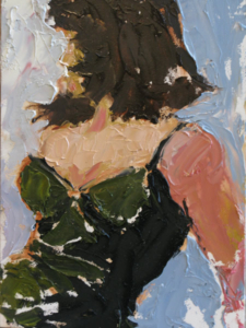 Monica (oil on canvas) by artist Kathleen Gefell, New York