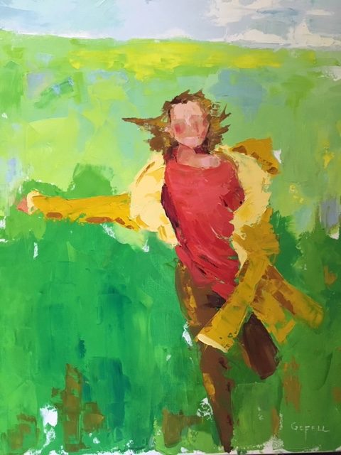 Joy (oil on canvas) by artist Kathleen Gefell, New York