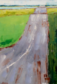 Road Up (oil on canvas) by artist Kathleen Gefell, New York