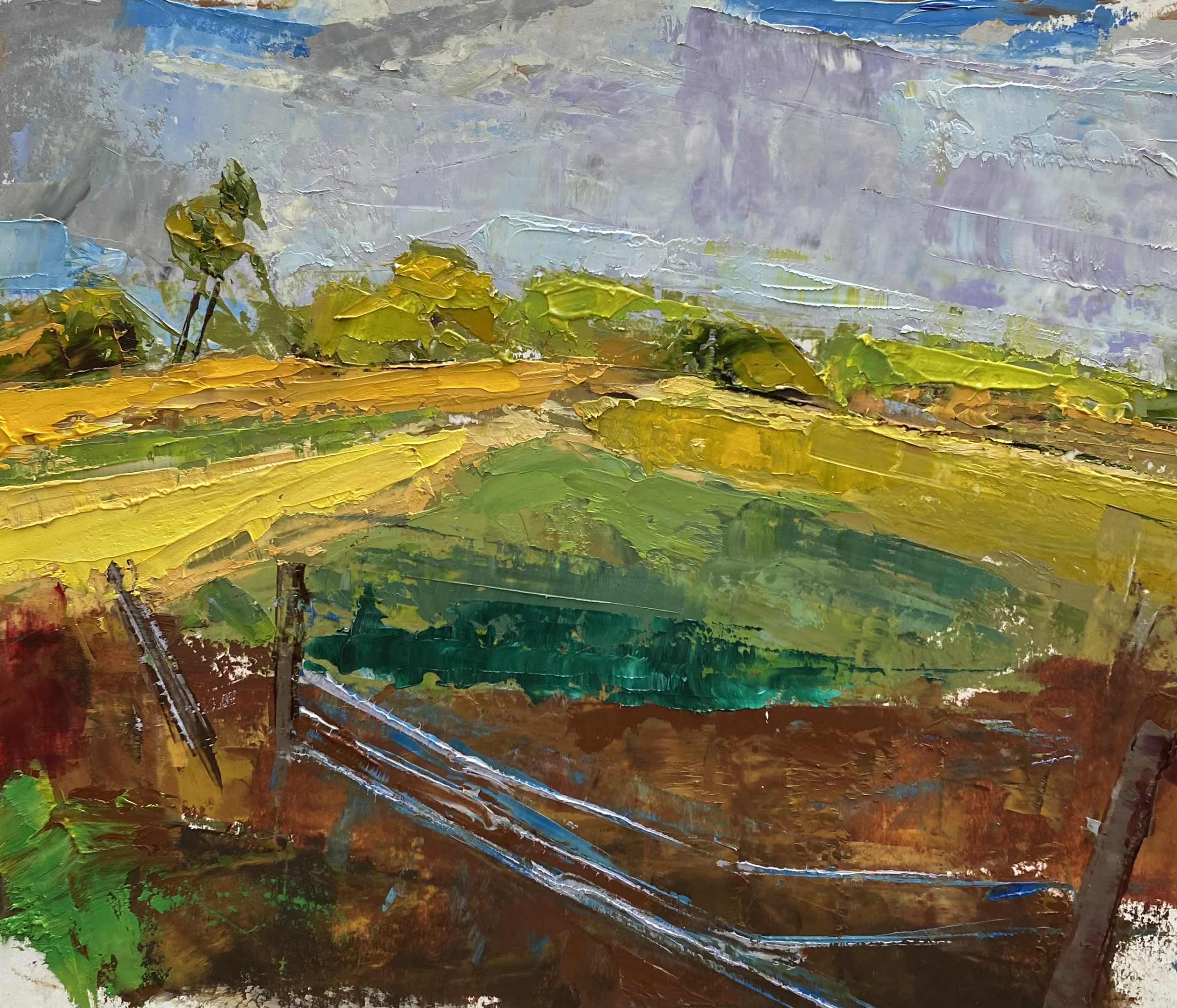 After the Storm (oil on paper) by artist Kathleen Gefell