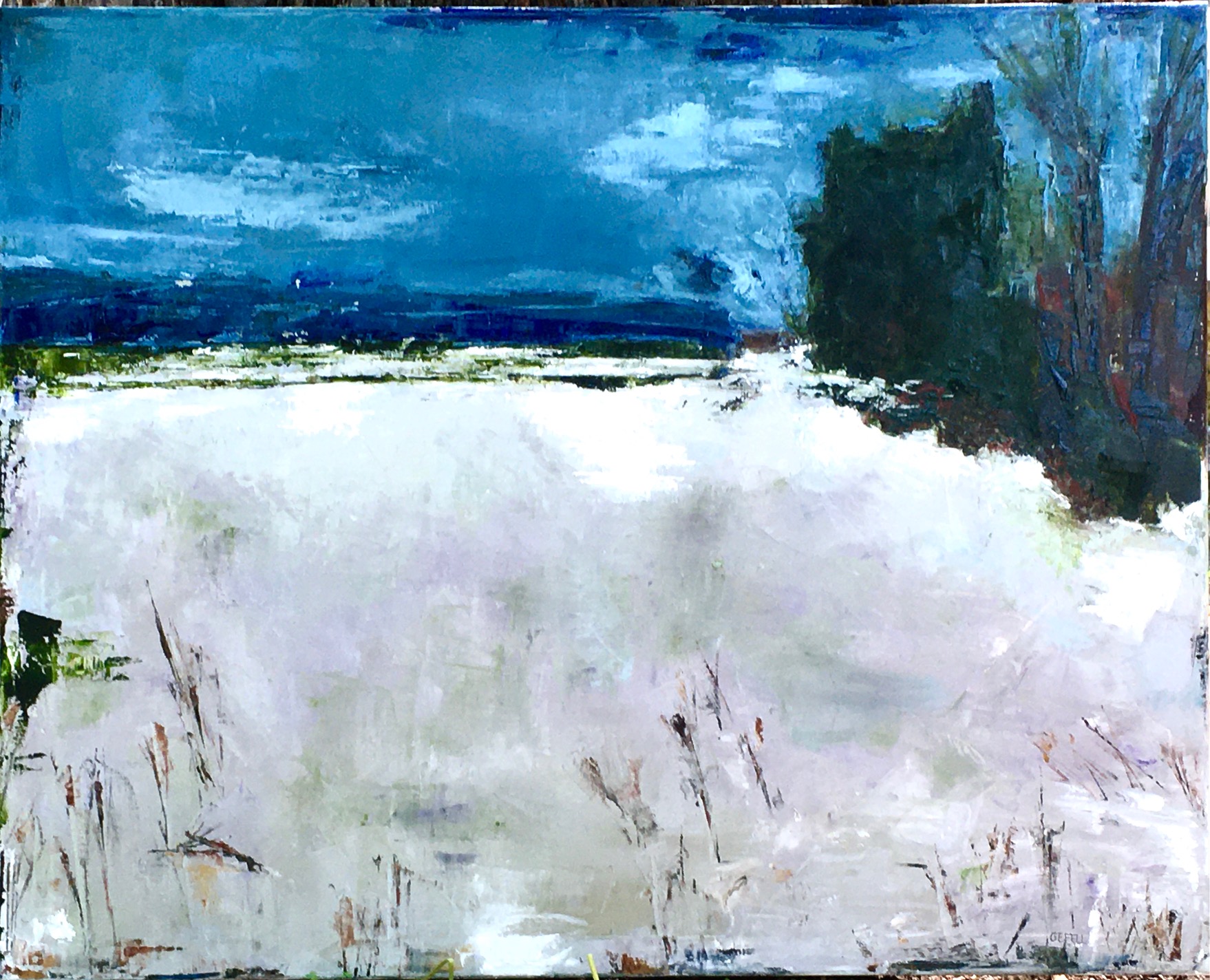 Dead of Winter (oil on canvas) by artist Kathleen Gefell
