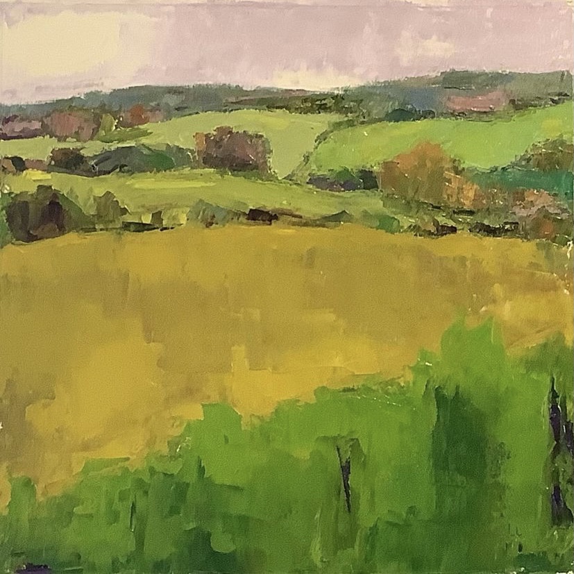 Clove Valley (oil on oil paper) by artist Kathleen Gefell