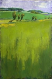 Splendor in the Grass (oil on canvas) by artist Kathleen Gefell
