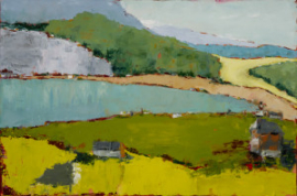 Lakeside  (oil on canvas) by artist Kathleen Gefell, New York